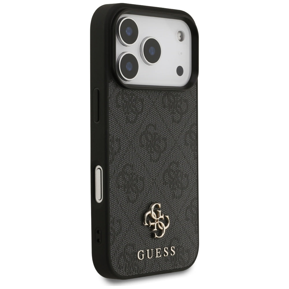 Pouzdro MagSafe pro Apple iPhone 17 Pro, Guess, 4G Small and Classic Logo, Černá