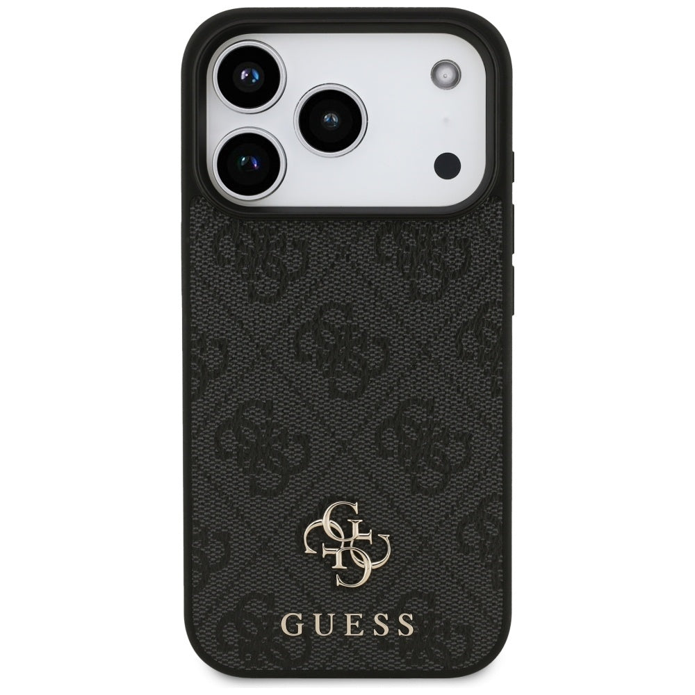 Pouzdro MagSafe pro Apple iPhone 17 Pro, Guess, 4G Small and Classic Logo, Černá