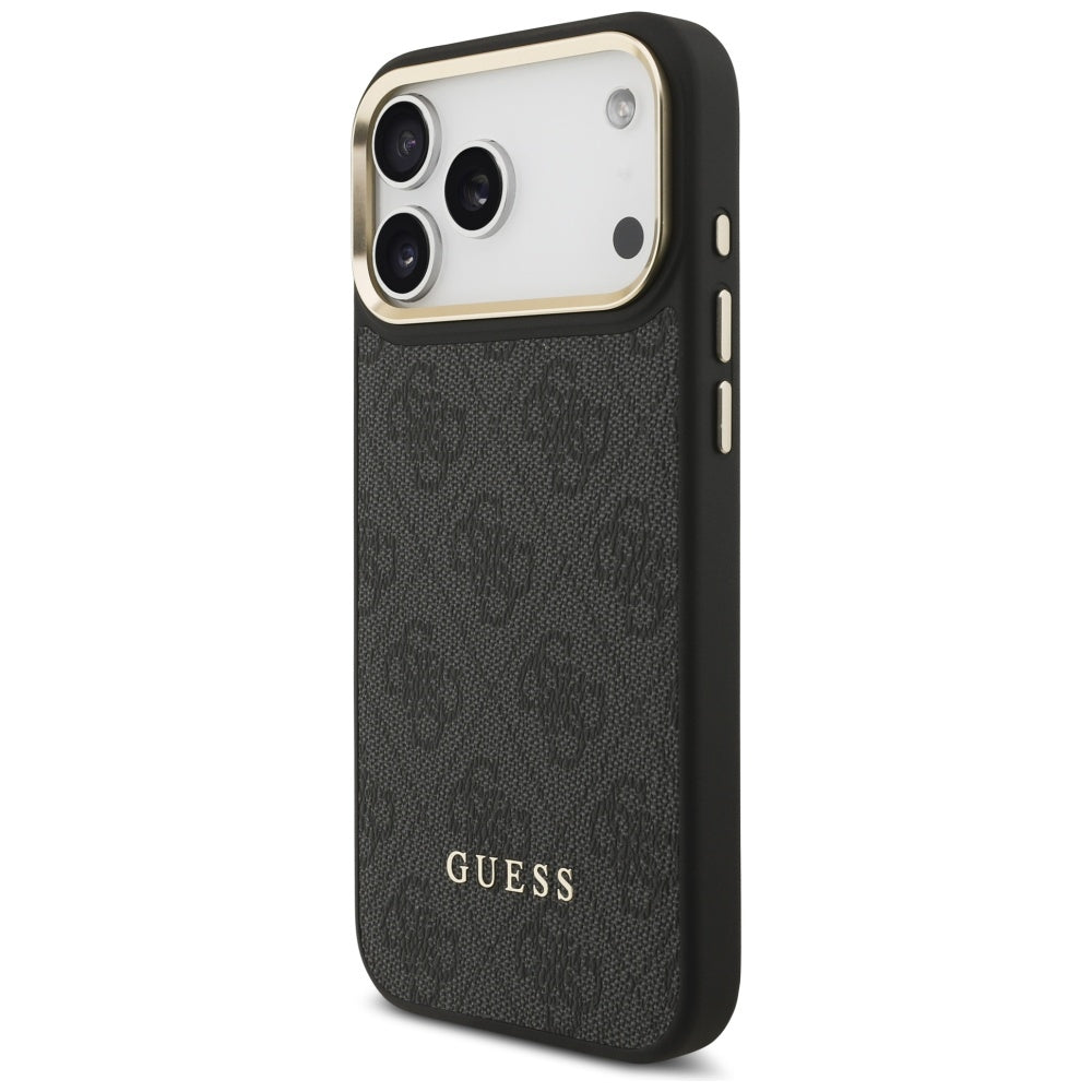 Pouzdro MagSafe pro Apple iPhone 17 Pro, Guess, Cardslot 4G, Černá