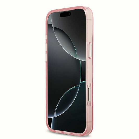 Pouzdro MagSafe pro Apple iPhone 17 Pro, Karl Lagerfeld, IML Sketch Logo Choupette, Růžová