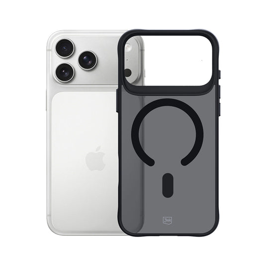 Pouzdro MagSafe pro Apple iPhone 17 Pro Max, 3MK, Smoke MagCase, Černá