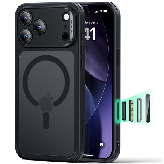 Pouzdro MagSafe pro Apple iPhone 17 Pro Max, ESR, Classic Hybrid, Saténově černé