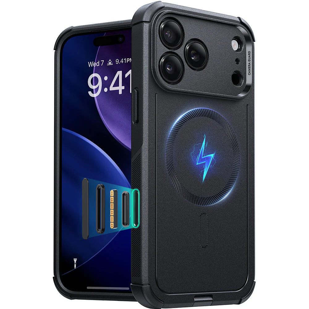 Pouzdro MagSafe pro Apple iPhone 17 Pro Max, ESR, Cyber, Černé