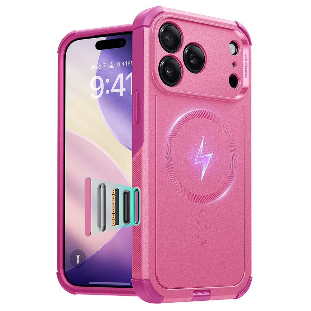 Pouzdro MagSafe pro Apple iPhone 17 Pro Max, ESR, Cyber, Růžové