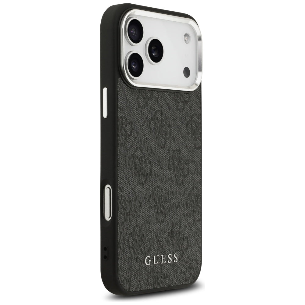 Pouzdro MagSafe pro Apple iPhone 17 Pro Max, Guess, 4G Classic Logo, Černá