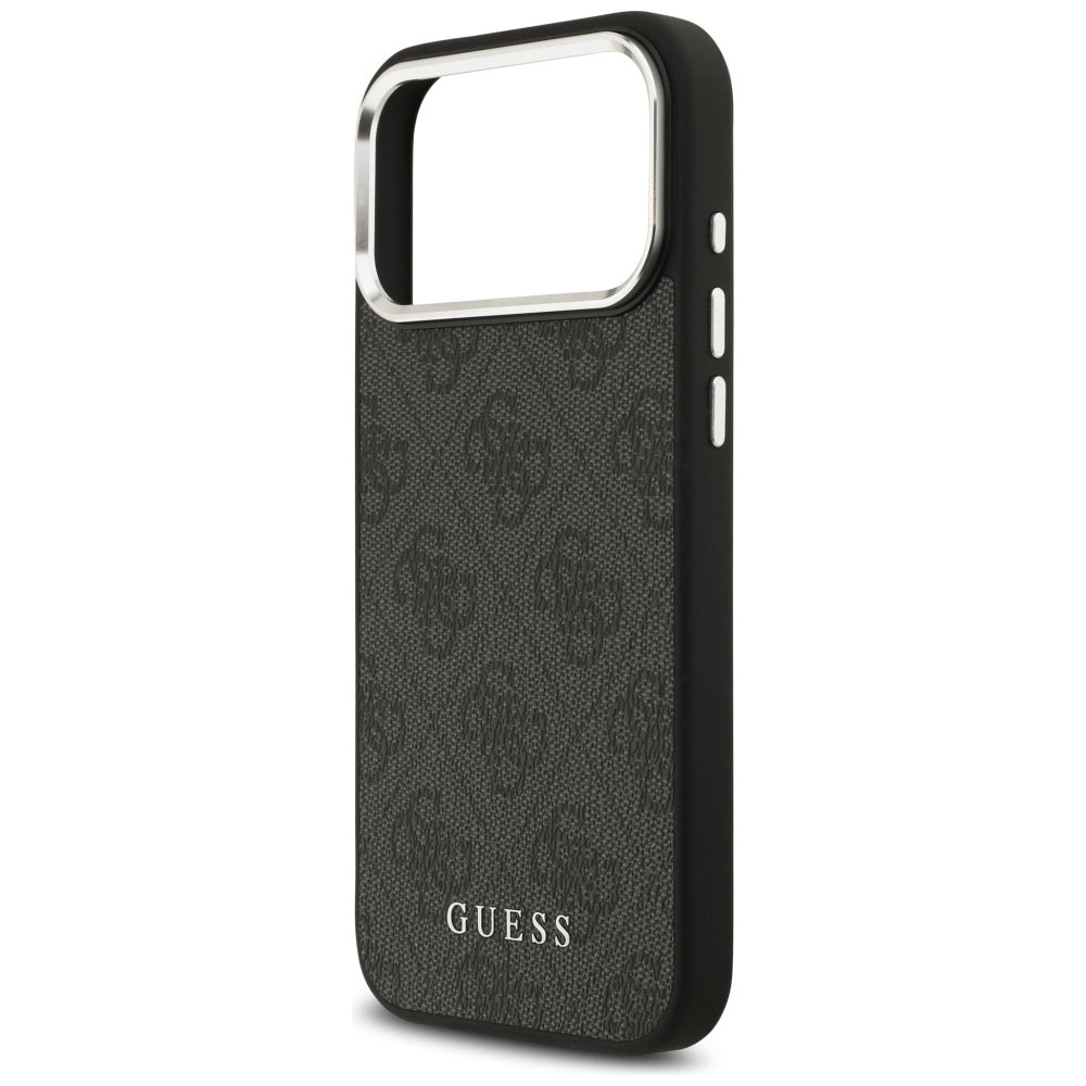 Pouzdro MagSafe pro Apple iPhone 17 Pro Max, Guess, 4G Classic Logo, Černá