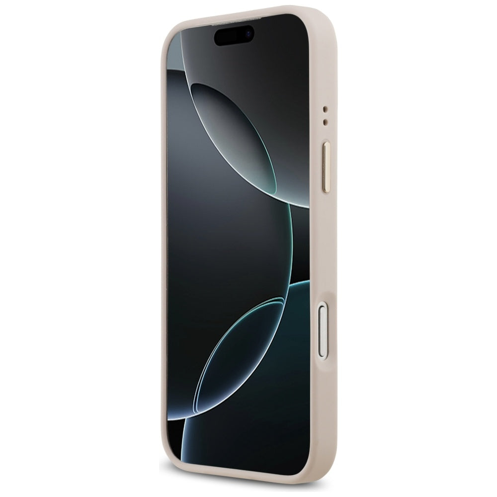 Pouzdro MagSafe pro Apple iPhone 17 Pro Max, Guess, Peony Hot Stamp, Růžové