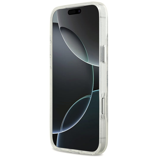 Pouzdro MagSafe pro Apple iPhone 17 Pro Max, Karl Lagerfeld, IML Sketch Logo Glitter Karl & Choupette, Průhledné