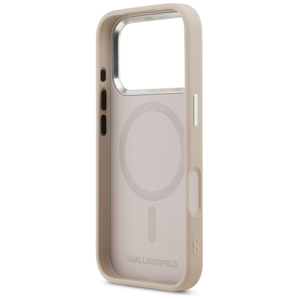 MagSafe Case for Apple iPhone 17 Pro Max, Karl Lagerfeld, Karl & Choupette Pins, Pink