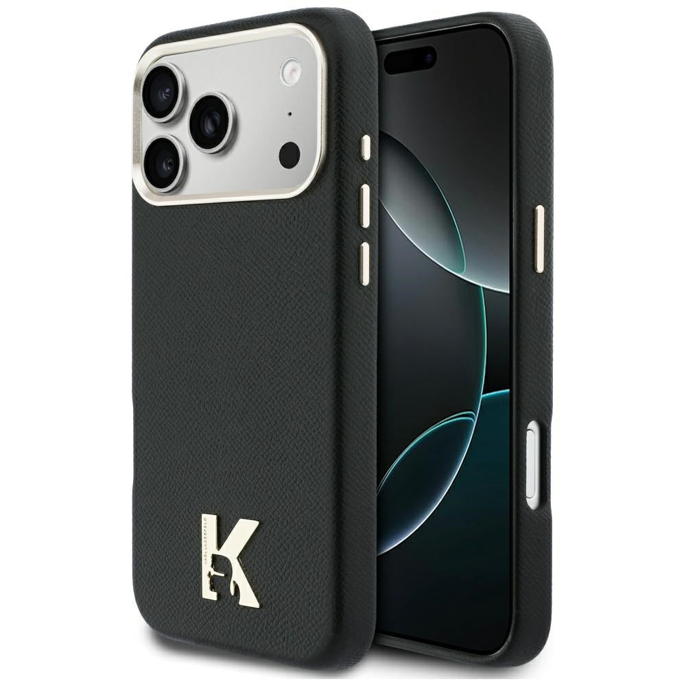 Pouzdro MagSafe pro Apple iPhone 17 Pro Max, Karl Lagerfeld, Karl Head Logo, Černá