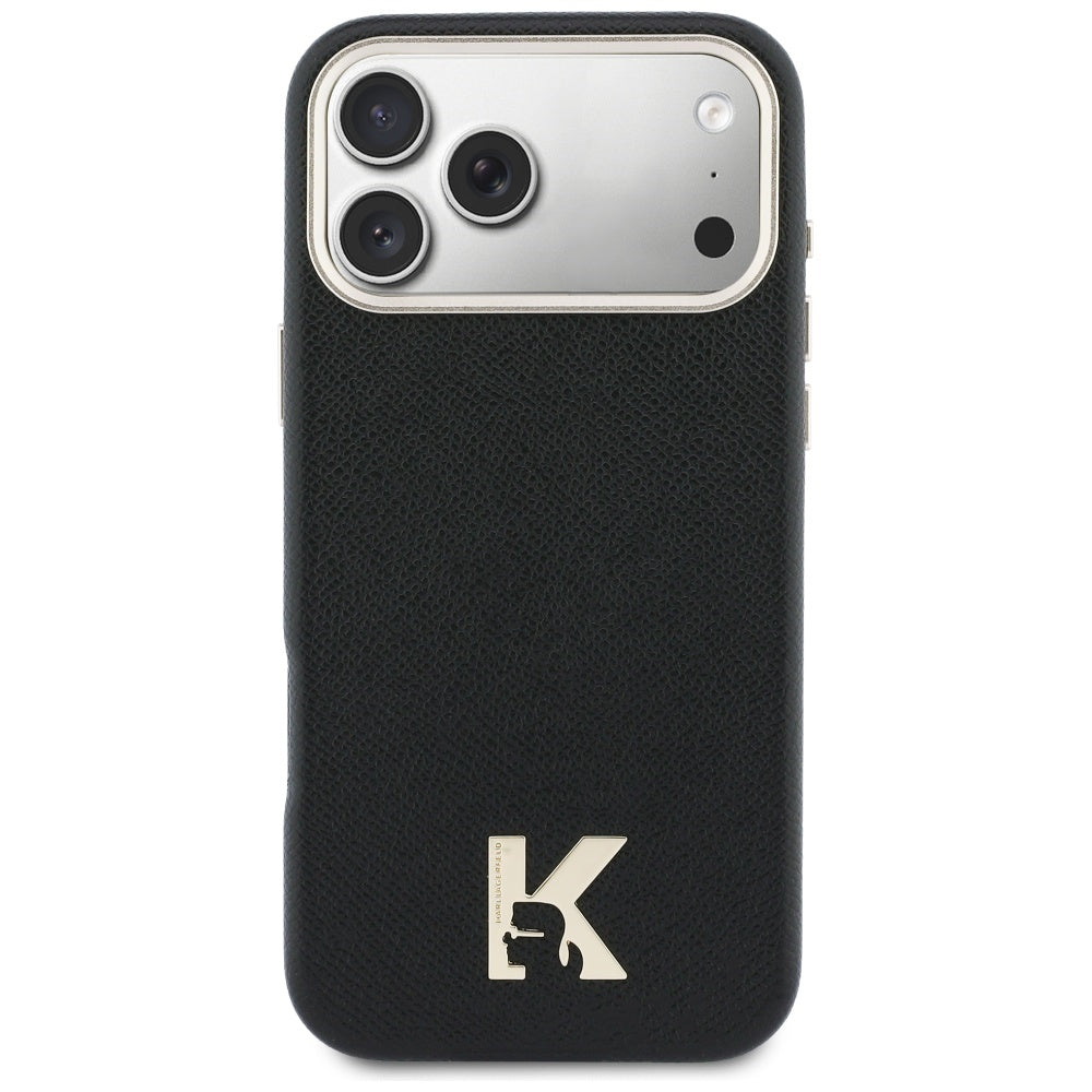 Pouzdro MagSafe pro Apple iPhone 17 Pro Max, Karl Lagerfeld, Karl Head Logo, Černá