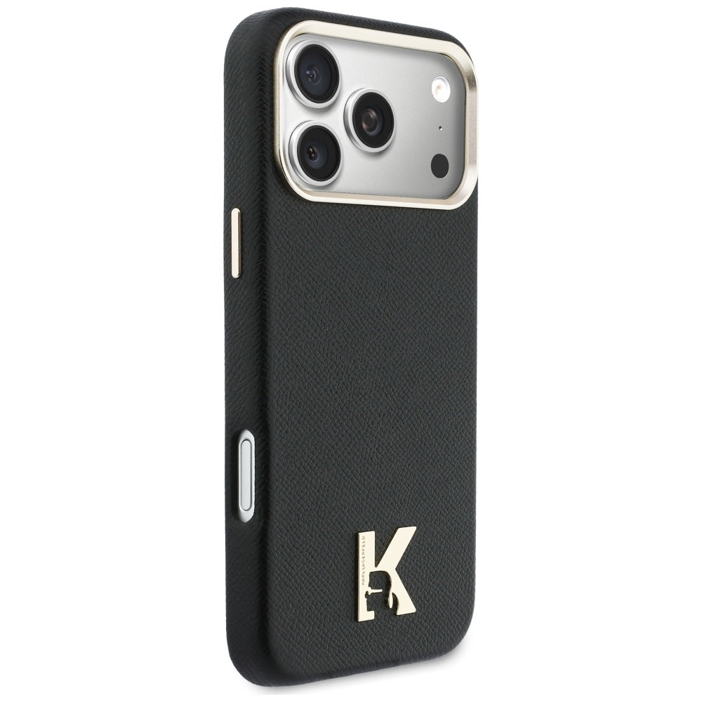 Pouzdro MagSafe pro Apple iPhone 17 Pro Max, Karl Lagerfeld, Karl Head Logo, Černá