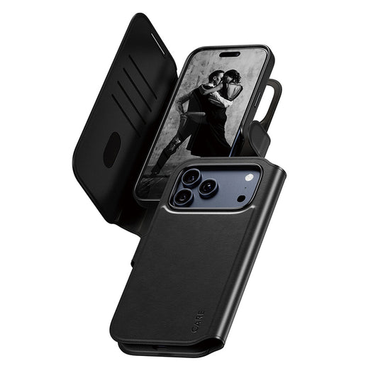 Pouzdro MagSafe pro Apple iPhone 17 Pro Max, PanzerGlass, Care Feature Tango Two-in-One, Černá