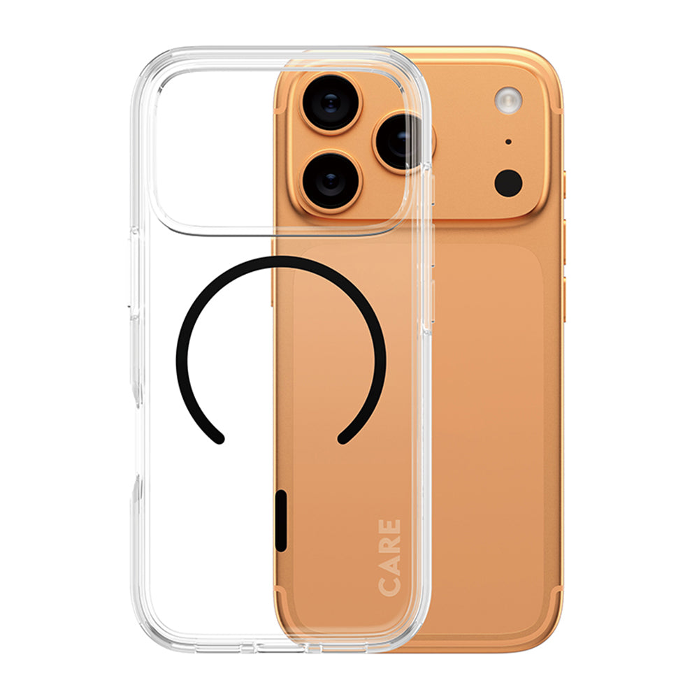 Pouzdro MagSafe pro Apple iPhone 17 Pro Max, PanzerGlass, Care Urban Explorer, Černá Transparentní