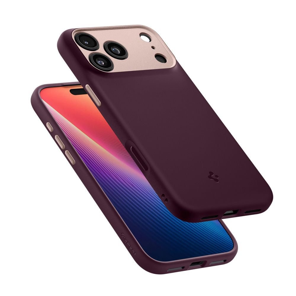 Pouzdro MagSafe pro Apple iPhone 17 Pro Max, Spigen, Caseology Nano Pop, Višňová ACS10261