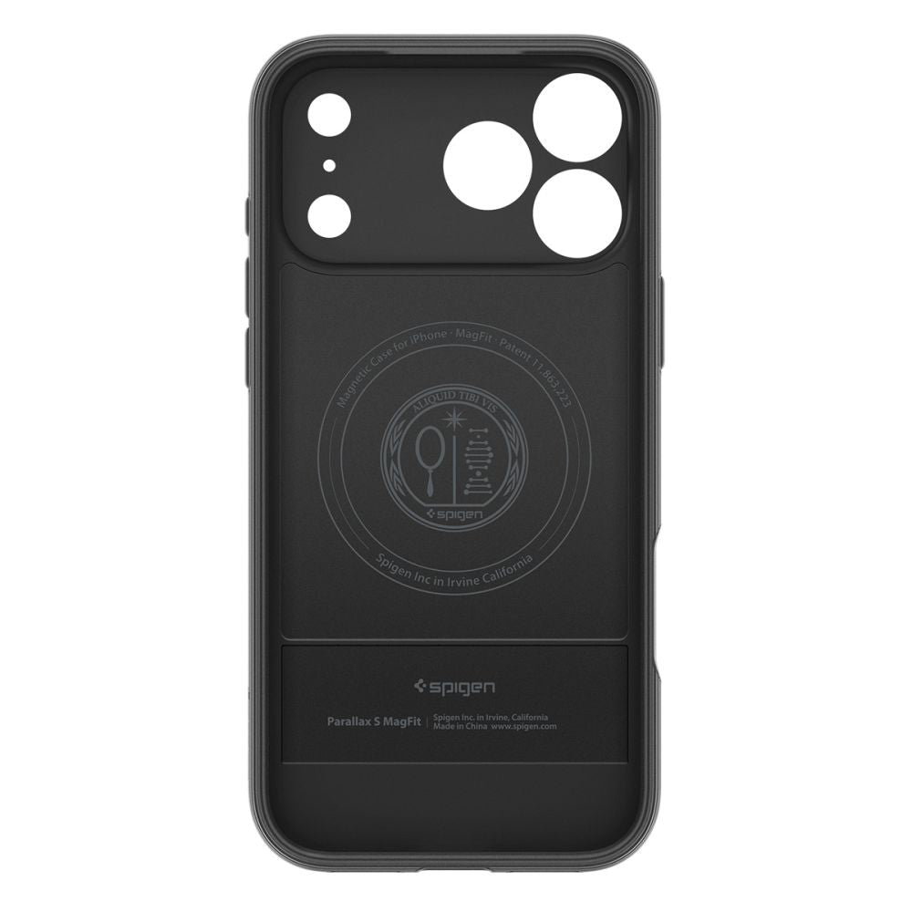 Pouzdro MagSafe pro Apple iPhone 17 Pro Max, Spigen, Caseology Parallax S, Matně černé