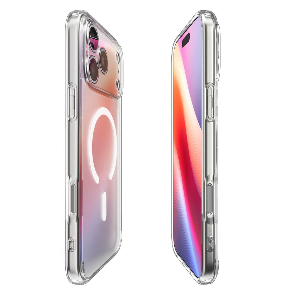 MagSafe pouzdro pro Apple iPhone 17 Pro Max, Spigen, Ultra Hybrid, Bílá Satinovaná ACS10286