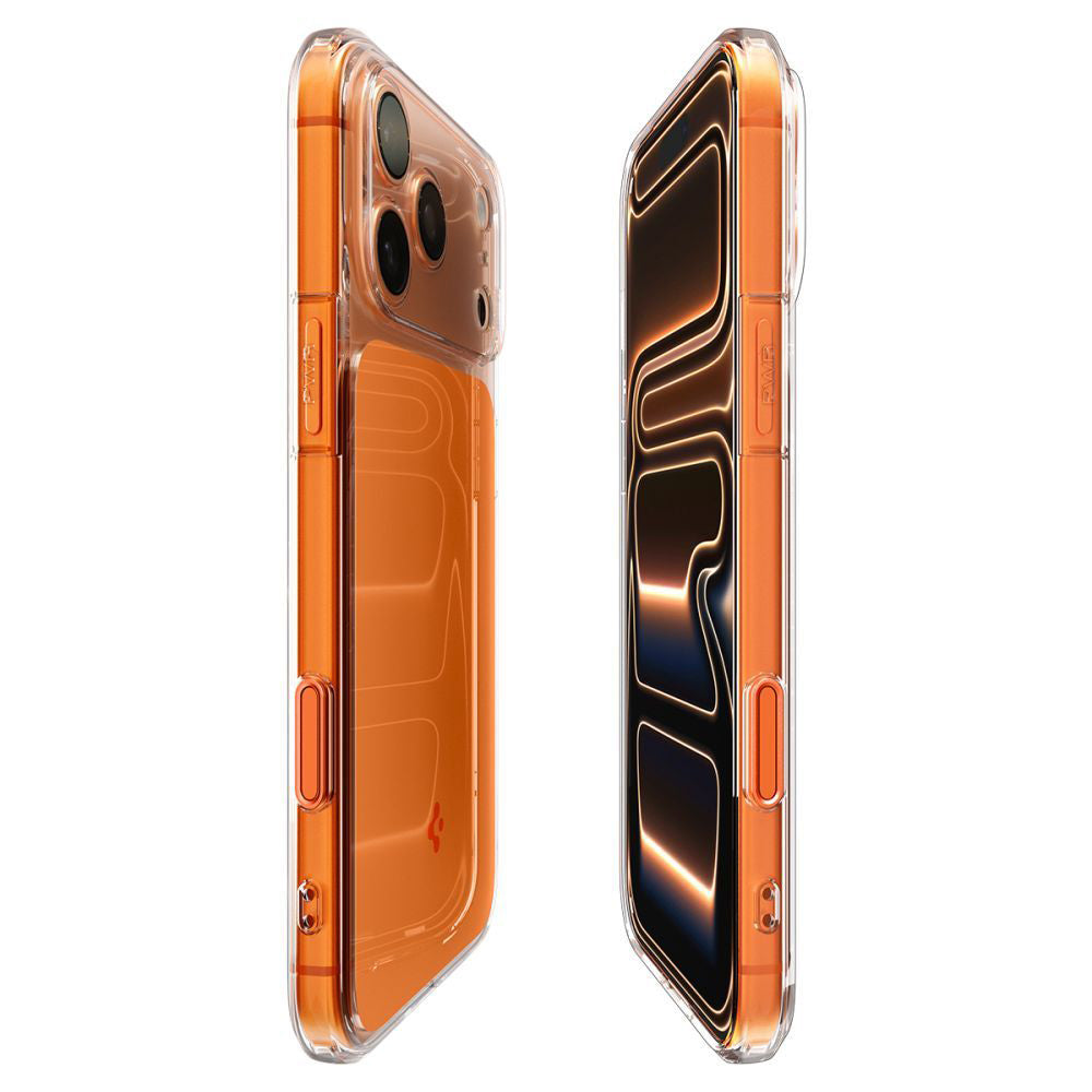 Pouzdro MagSafe pro Apple iPhone 17 Pro Max, Spigen, Ultra Hybrid T, Oranžové ACS10474