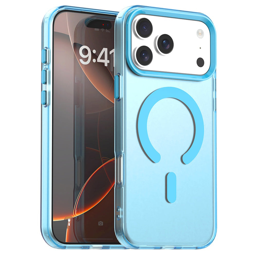 Pouzdro MagSafe pro Apple iPhone 17 Pro Max, Techsuit, CandyCase, Modrá