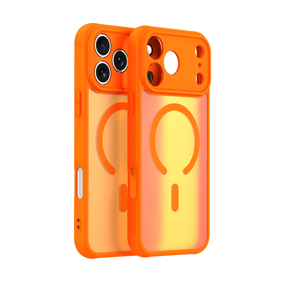 Pouzdro MagSafe pro Apple iPhone 17 Pro Max, Techsuit, HaloFrost II, Oranžové