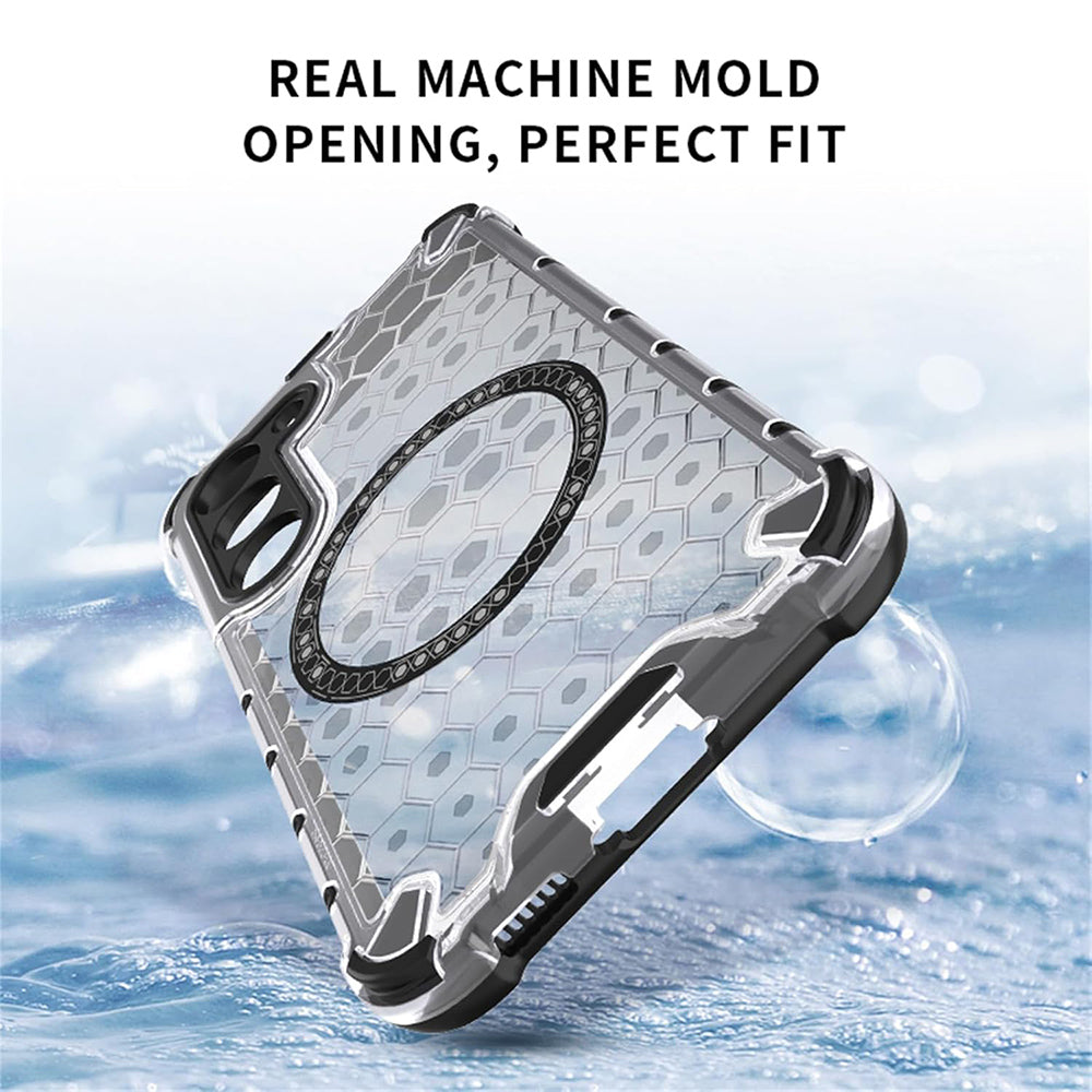 MagSafe Case for Apple iPhone 17 Pro Max, Techsuit, HoneyComb Shield, Black