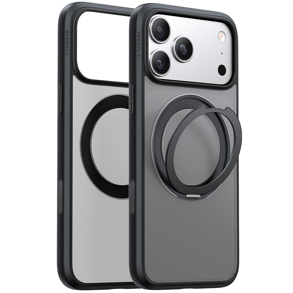 Pouzdro MagSafe pro Apple iPhone 17 Pro Max, Torras, Ostand Pro, Černá