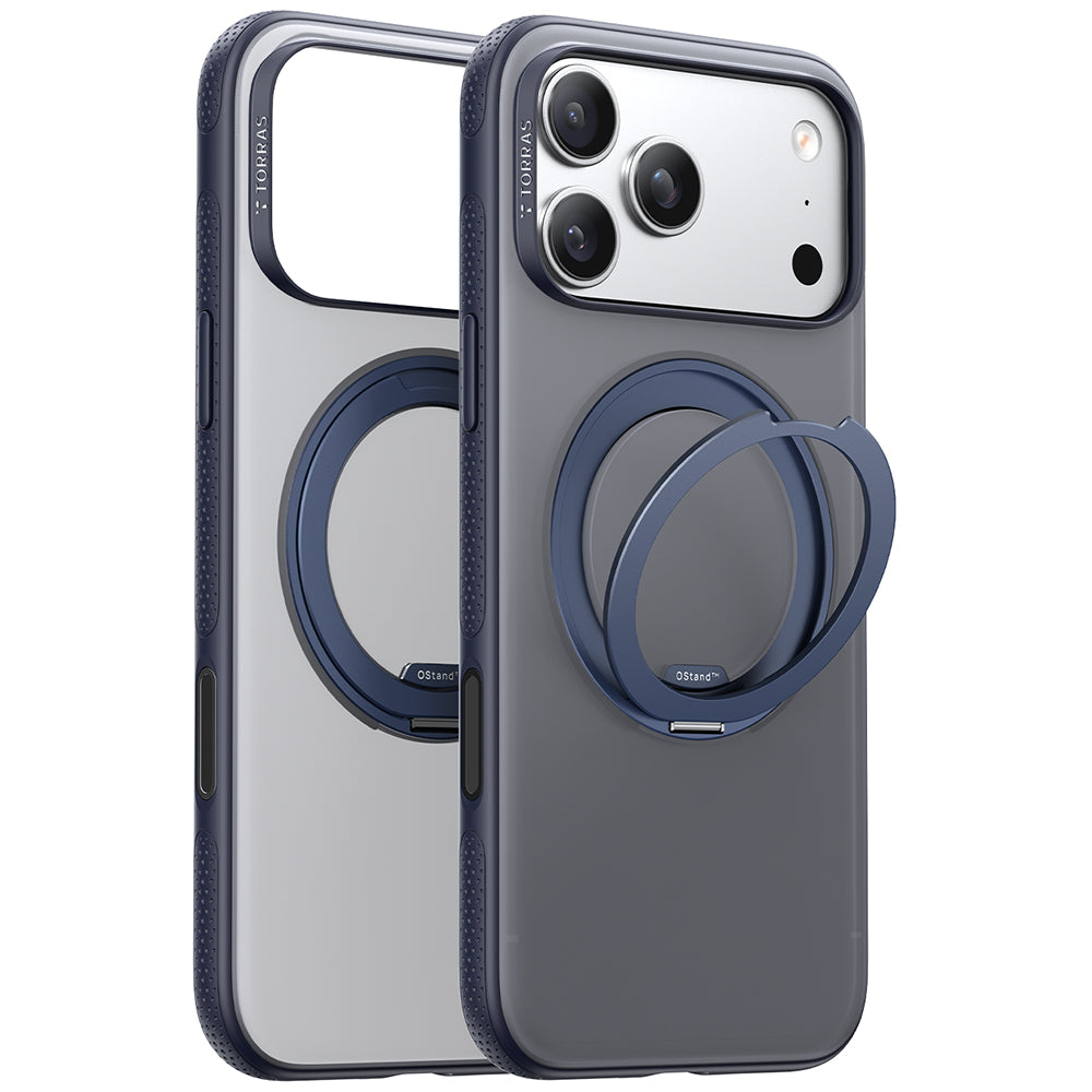 MagSafe Case for Apple iPhone 17 Pro Max, Torras, Ostand R Fitness, Navy Blue