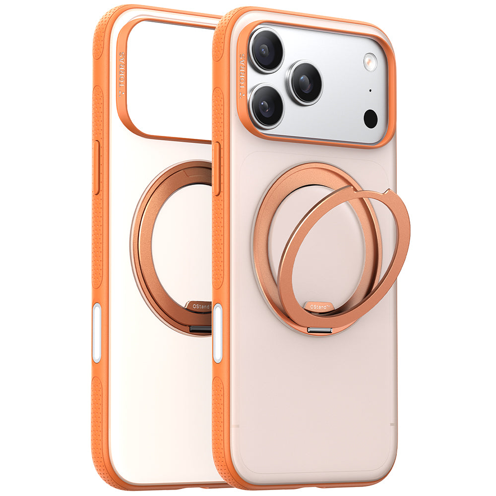 Pouzdro MagSafe pro Apple iPhone 17 Pro Max, Torras, Ostand R Fitness, Oranžová