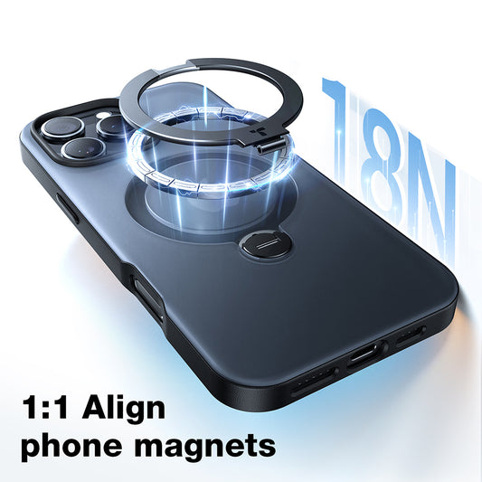 Pouzdro MagSafe pro Apple iPhone 17 Pro Max, Torras, Ostand Spin, Černá
