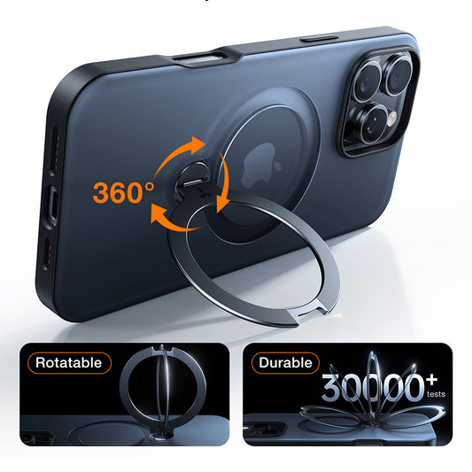 Pouzdro MagSafe pro Apple iPhone 17 Pro Max, Torras, Ostand Spin, Oranžové