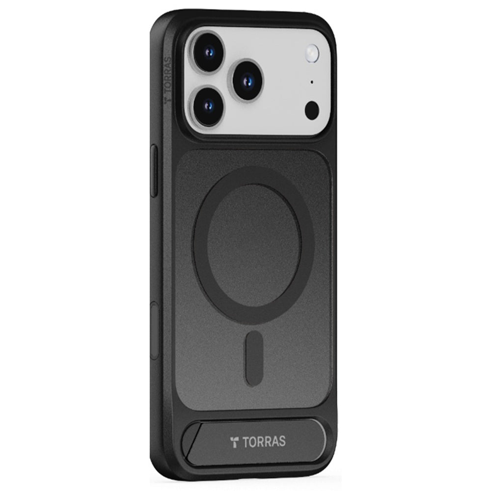 Pouzdro MagSafe pro Apple iPhone 17 Pro Max, Torras, Pstand, Černá