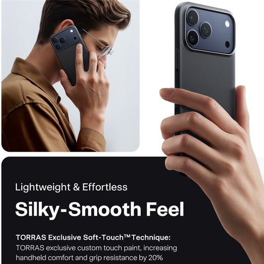 Pouzdro MagSafe pro Apple iPhone 17 Pro Max, Torras, SlimFit, Černé