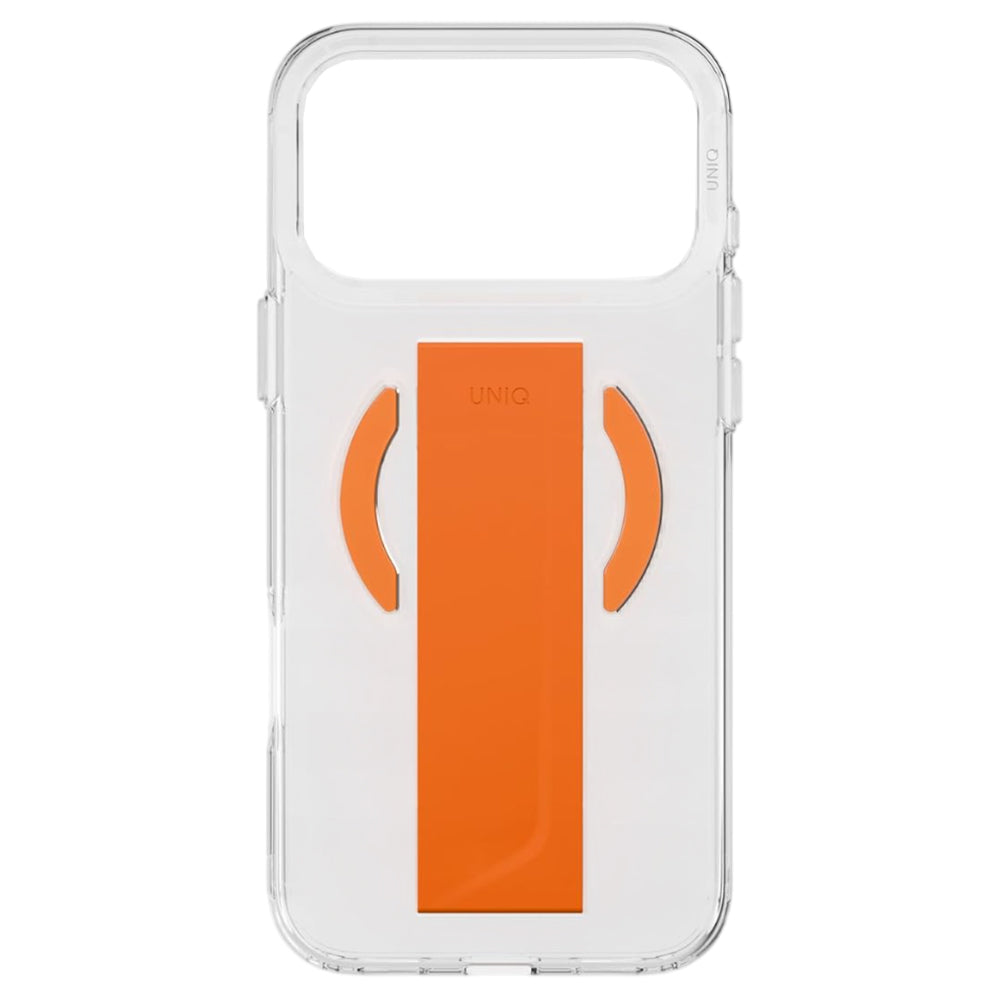 MagSafe pouzdro pro Apple iPhone 17 Pro Max, UNIQ, Heldro Air MagClick, Průhledně oranžové