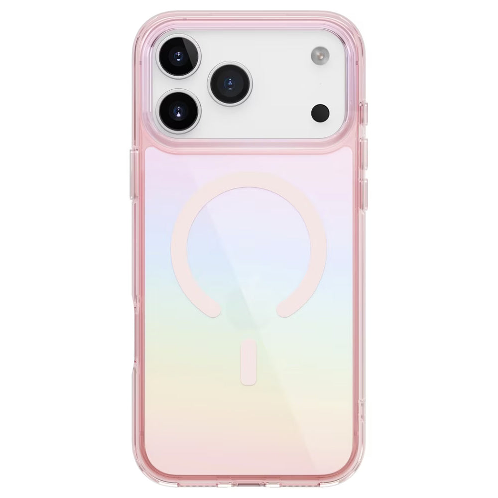 Pouzdro MagSafe pro Apple iPhone 17 Pro Max, UNIQ, Iridescia MagClick, Pastelově modrá