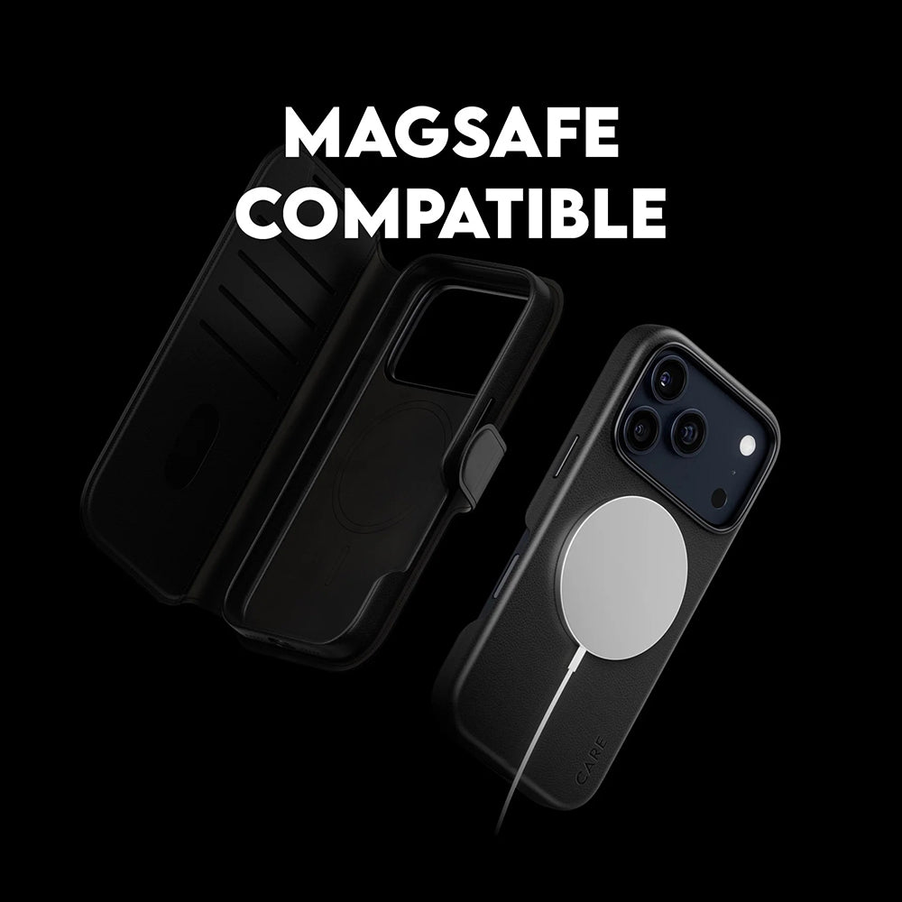 Pouzdro MagSafe pro Apple iPhone 17 Pro, PanzerGlass, Care Feature Tango Two-in-One, Černá