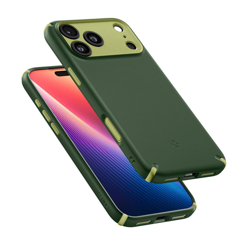 Pouzdro MagSafe pro Apple iPhone 17 Pro, Spigen, Caseology Nano Pop Hybrid, Zelená ACS11150