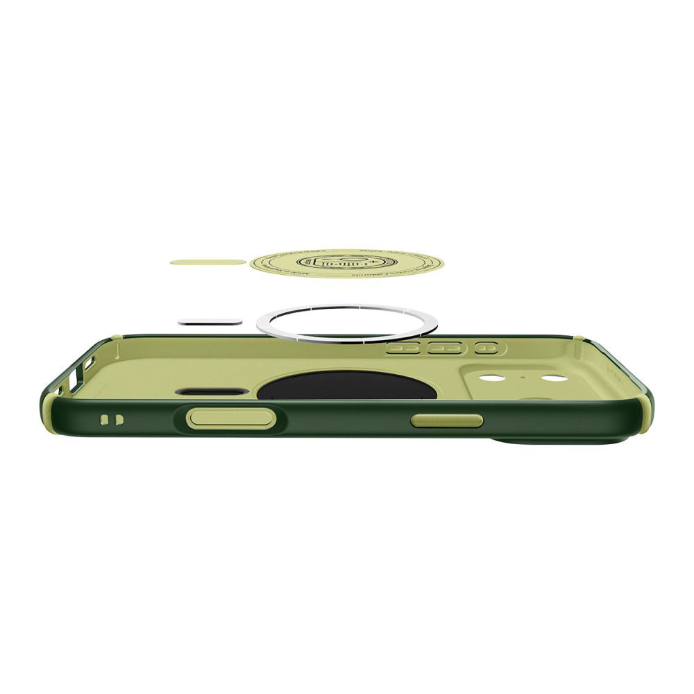 Pouzdro MagSafe pro Apple iPhone 17 Pro, Spigen, Caseology Nano Pop Hybrid, Zelená ACS11150