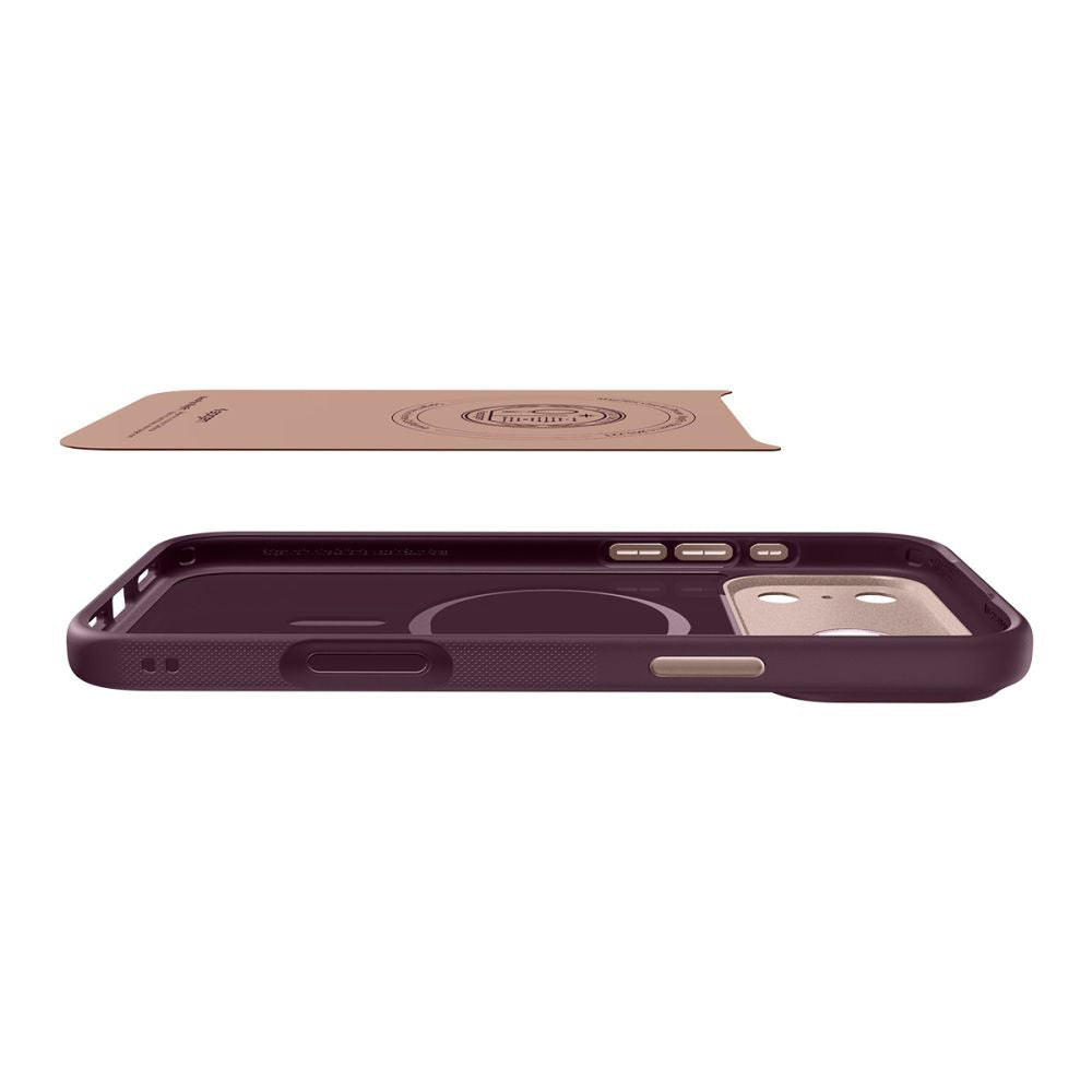 Pouzdro MagSafe pro Apple iPhone 17 Pro, Spigen, Caseology Nano Pop, Višňová ACS10327