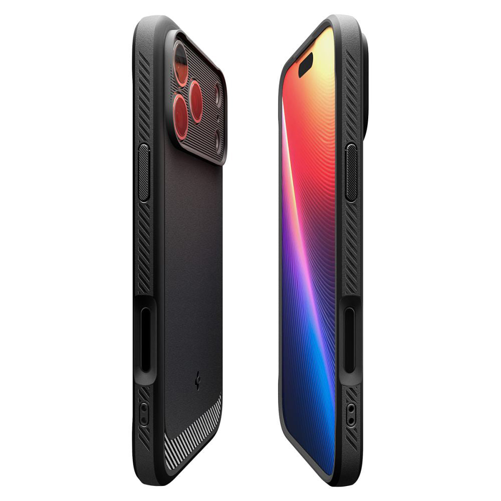 Pouzdro MagSafe pro Apple iPhone 17 Pro, Spigen, Rugged Armor, Matně černé ACS10329