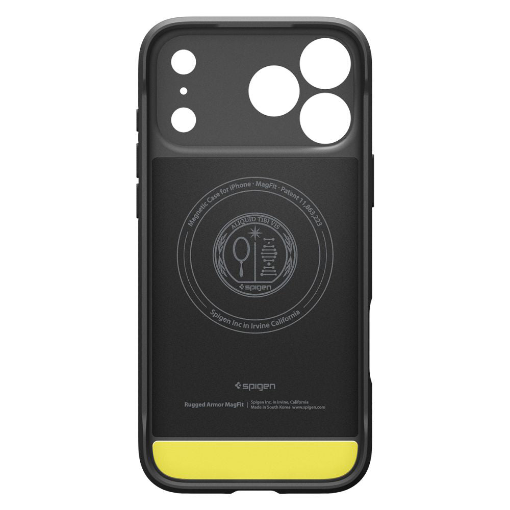 Pouzdro MagSafe pro Apple iPhone 17 Pro, Spigen, Rugged Armor, Matně černé ACS10329