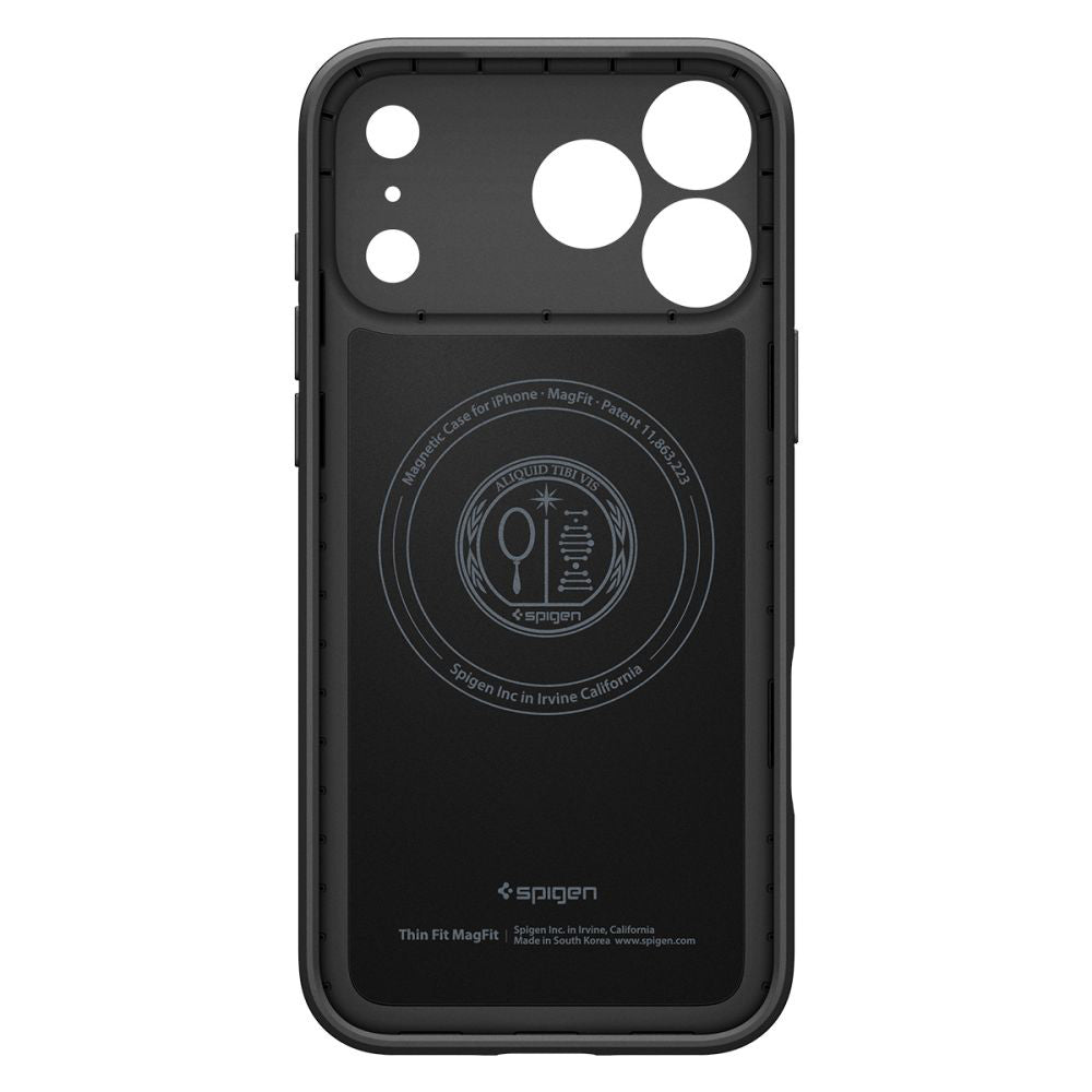 Pouzdro MagSafe pro Apple iPhone 17 Pro, Spigen, Thin Fit, Černé