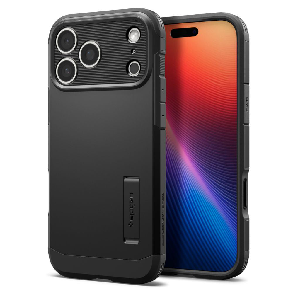 Pouzdro MagSafe pro Apple iPhone 17 Pro, Spigen, Tough Armor T, Černé ACS10361