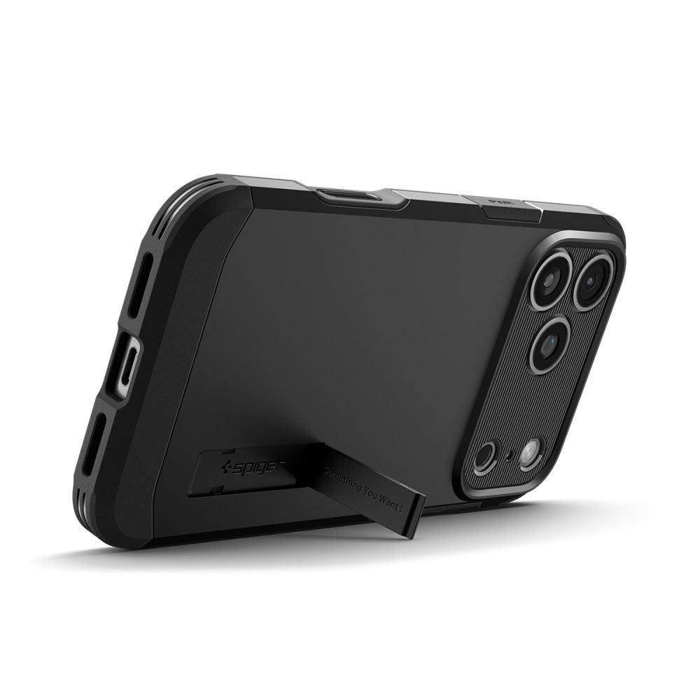 Pouzdro MagSafe pro Apple iPhone 17 Pro, Spigen, Tough Armor T, Černé ACS10361