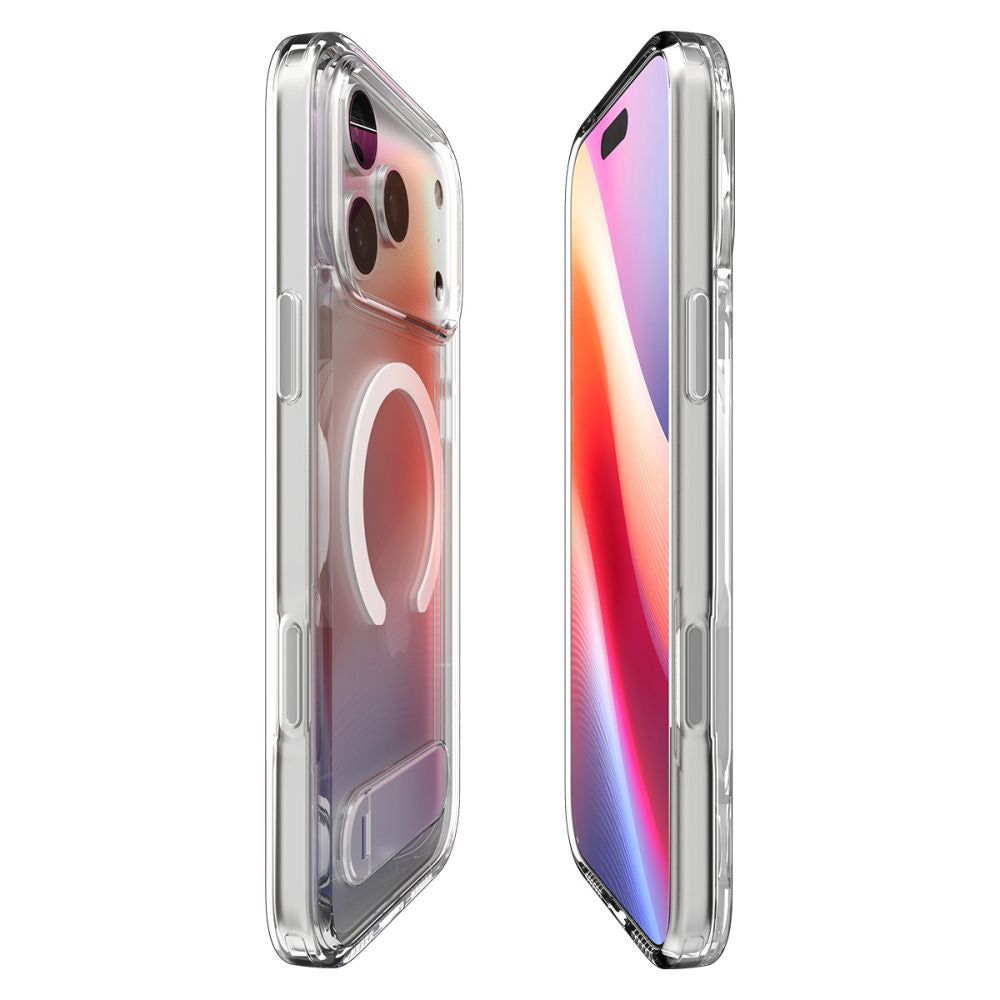 Pouzdro MagSafe pro Apple iPhone 17 Pro, Spigen, Ultra Hybrid S, Transparentní ACS09946