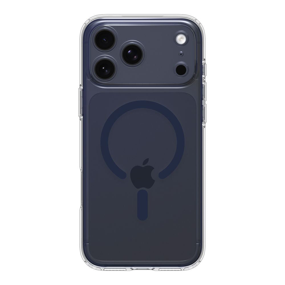 Pouzdro MagSafe pro Apple iPhone 17 Pro, Spigen, Ultra Hybrid, Transparentní Námořnická modř ACS11111
