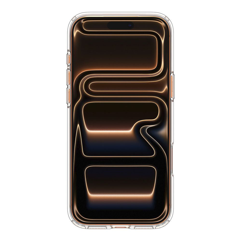 Pouzdro MagSafe pro Apple iPhone 17 Pro, Spigen, Ultra Hybrid, Průhledná Oranžová ACS11112