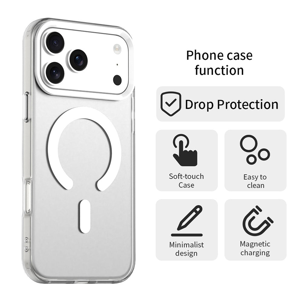 Pouzdro MagSafe pro Apple iPhone 17 Pro, Techsuit, CandyCase, Bílá