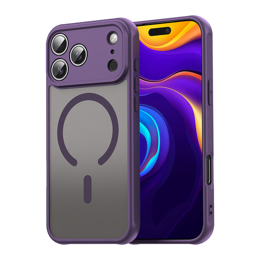 Pouzdro MagSafe pro Apple iPhone 17 Pro, Techsuit, HaloFrost II, Fialová