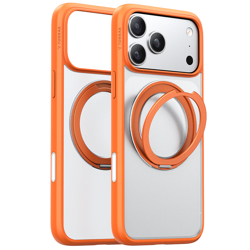 Pouzdro MagSafe pro Apple iPhone 17 Pro, Torras, Ostand Pro, Oranžové
