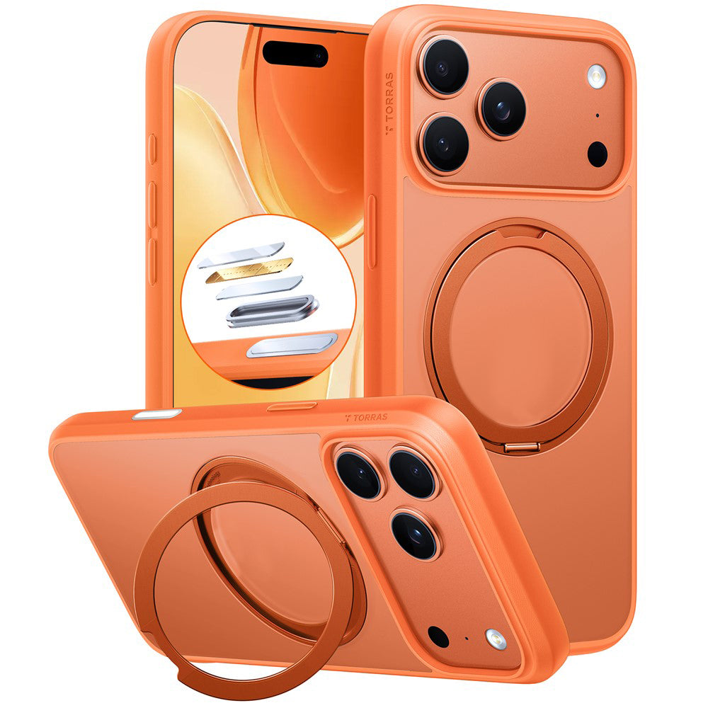 Pouzdro MagSafe pro Apple iPhone 17 Pro, Torras, Ostand Pro, Oranžové